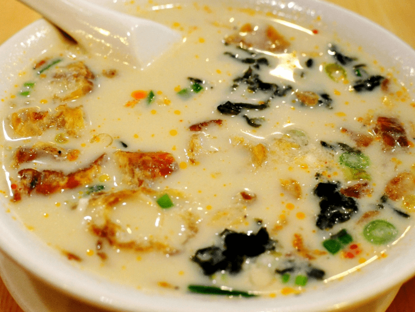 Salty Soy milk, a traditional Taiwanese breakfast