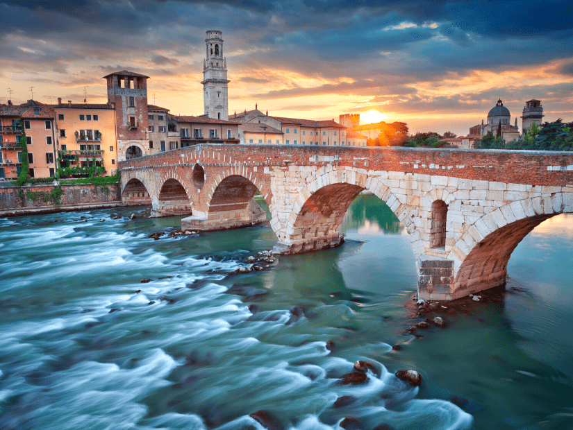 Bridge in Verona, Italy