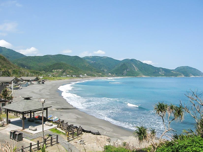 View of Jici Beach in Hualien