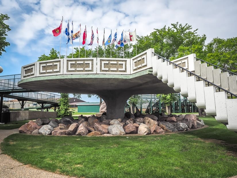 A real life UFO landing pad in St. Paul, one of the most quirky attractions in Alberta