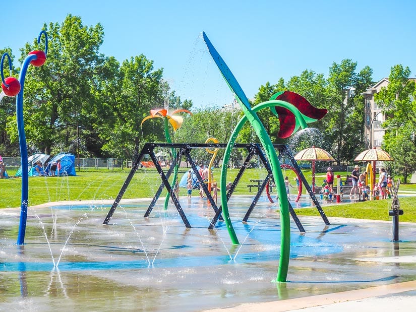 Central Spray & Play, one of the best spray parks in Red Deer