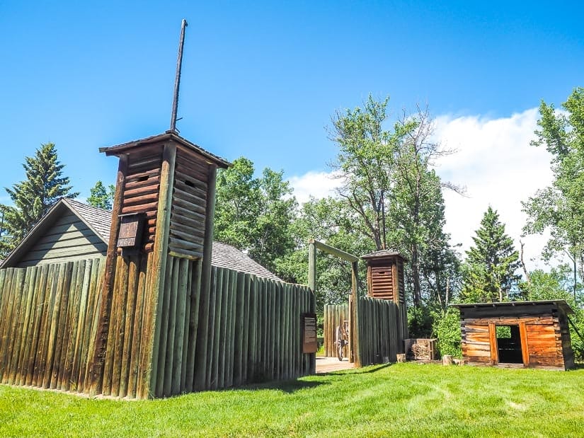 Exterior of Fort Normandeau, one of the best historic attractions in Red Deer