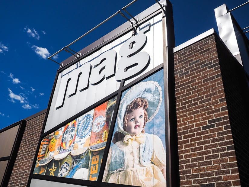 Main sign of Red Deer MAG, or Museum and Art Gallery