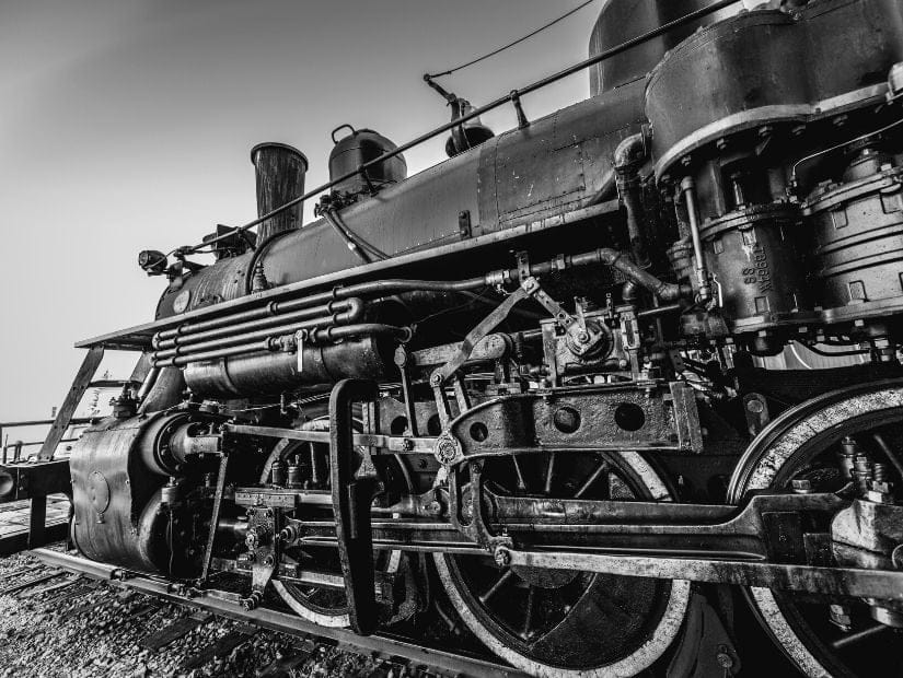 Historic train, Stettler, Alberta