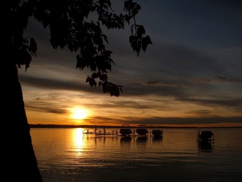 Sunset at Sylvan Lake, Alberta