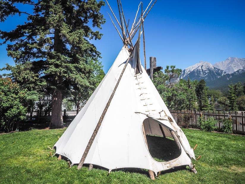 Teepee at NWMP Barracks