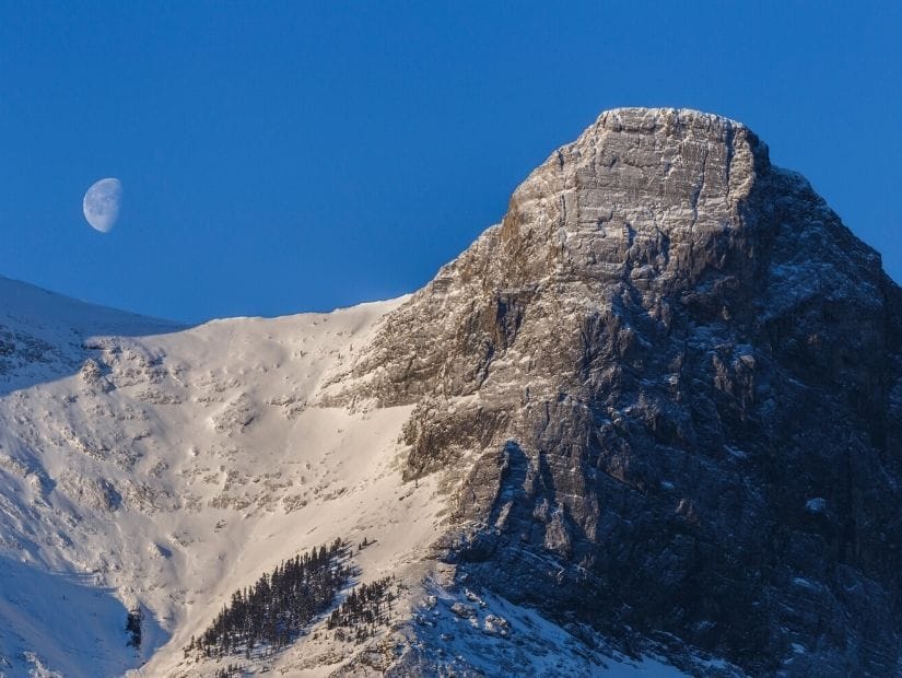 Summit of Ha Ling Peak in Kananaskis