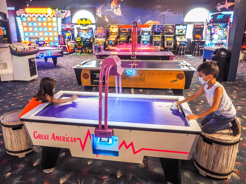 Children's arcade at Castle Fun Park