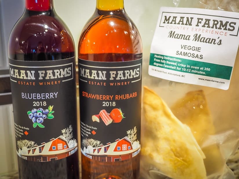 Fruit wines and samosas from Maan Farms