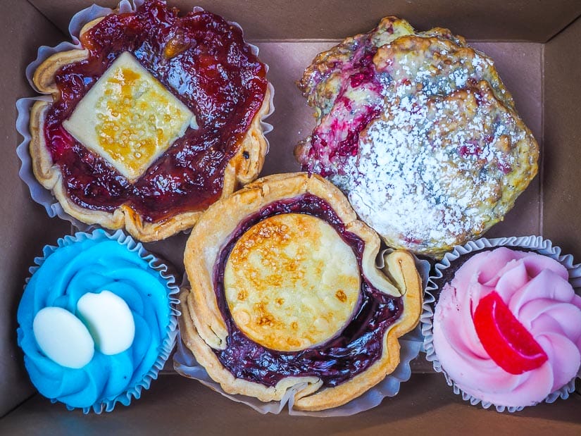 Box of pastries from Tracycakes, one of the best bakeries in Abbotsford