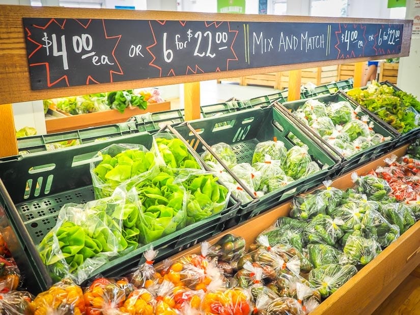 Produce for sale at Downtown Edmonton Farmers Market