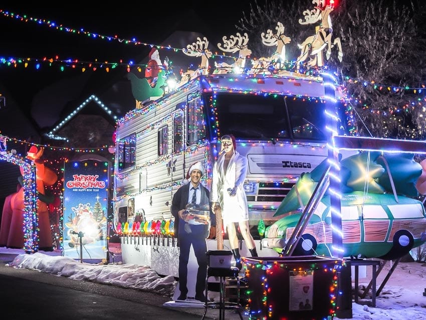 Griswold's Christmas Lights House in Stony Plain, Edmonton