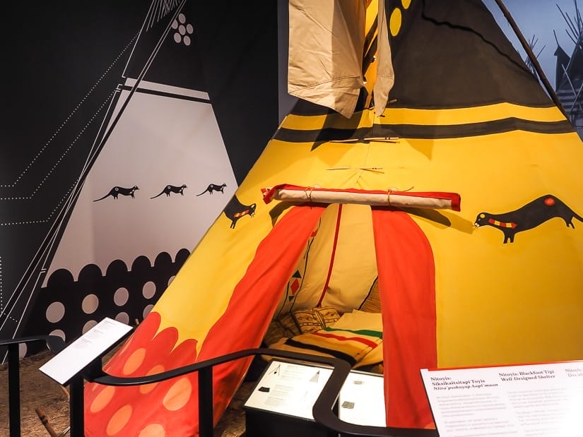 Teepee at the Royal Alberta Museum