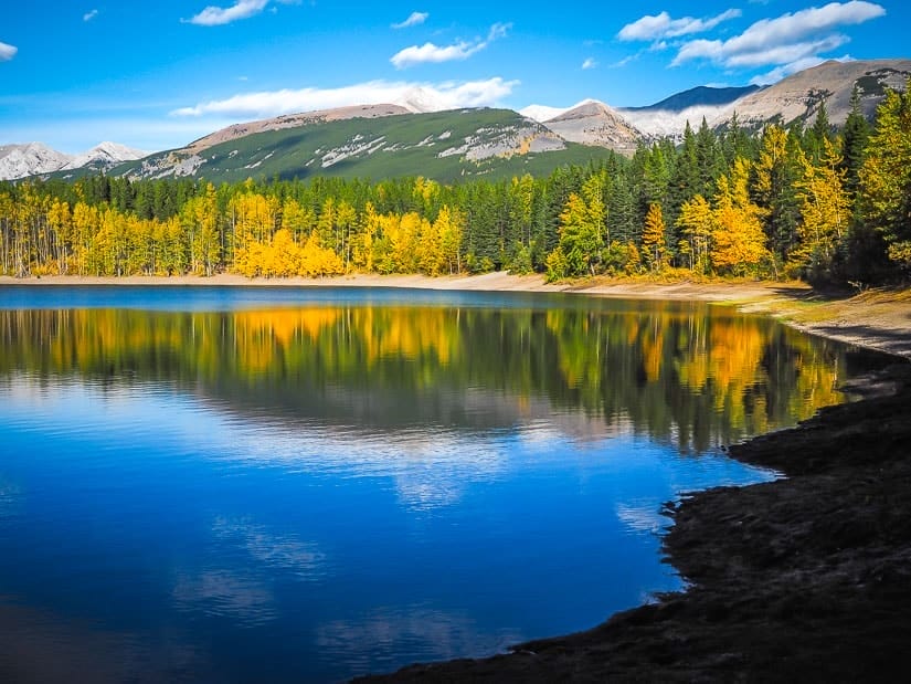 Wedge Pond, Kananaskis in fall