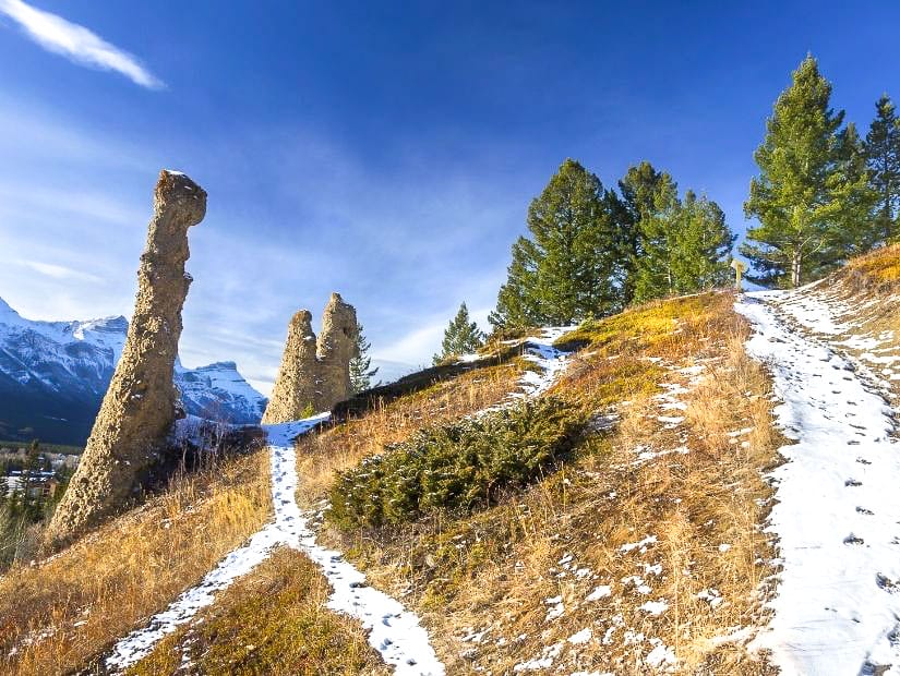 Hoodoos on the Canmore Hoodoos Trail