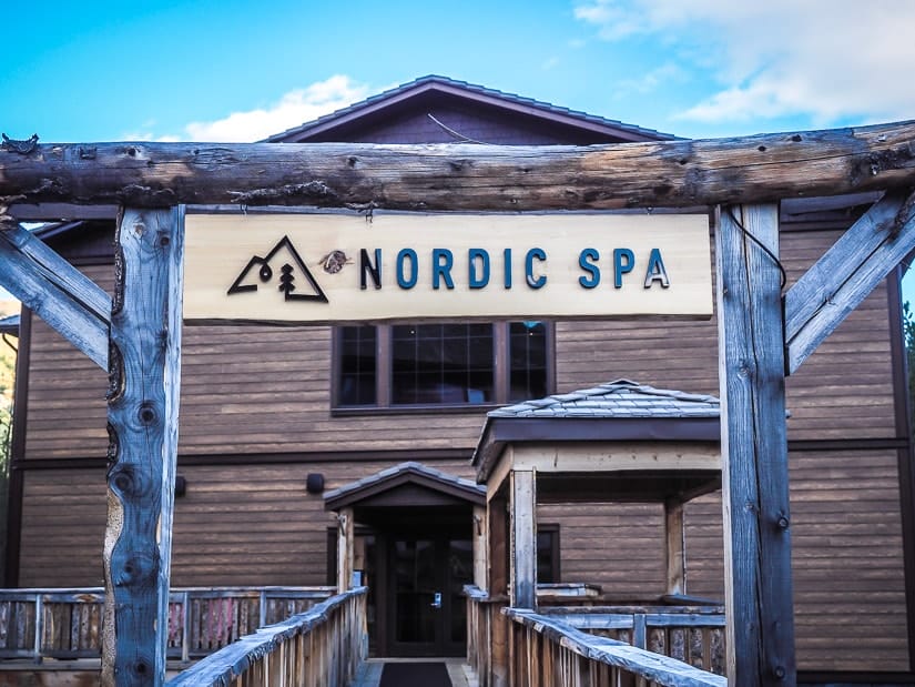 Entrance to Kananaskis Nordic Spa