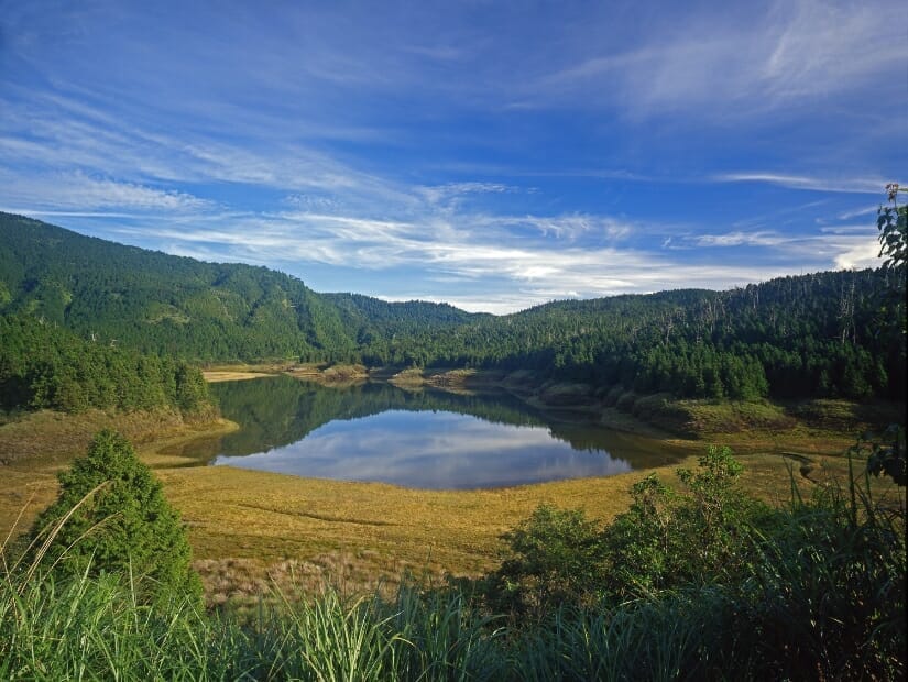 Cuifeng Lake in Taipingshan National Forest Recreation Area