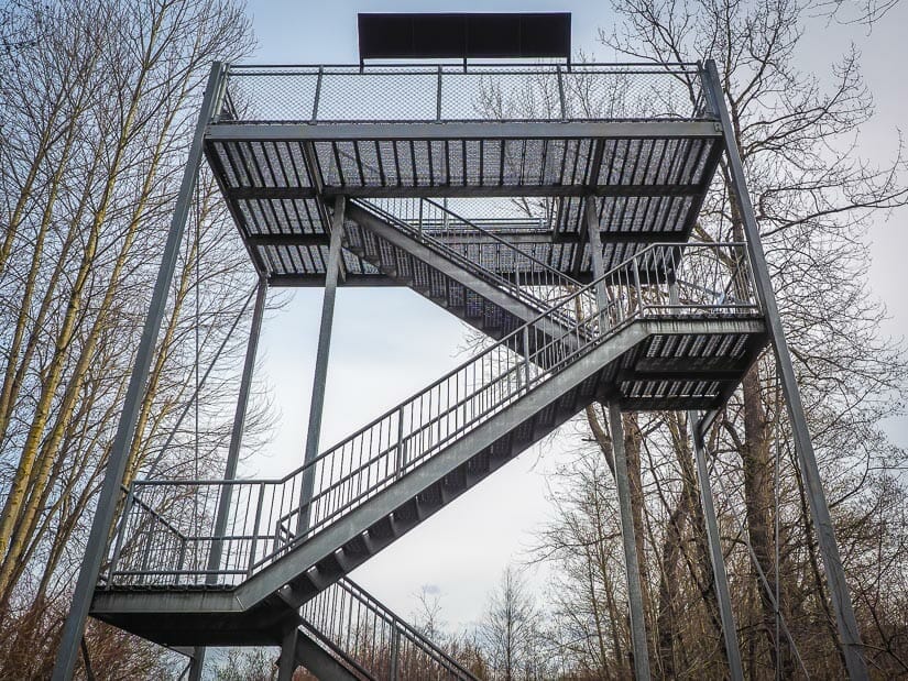 Viewing tower at Great Blue Heron Nature Reserve