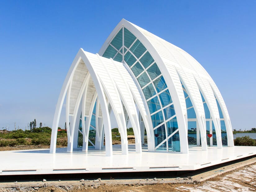 A round glass church in Tainan