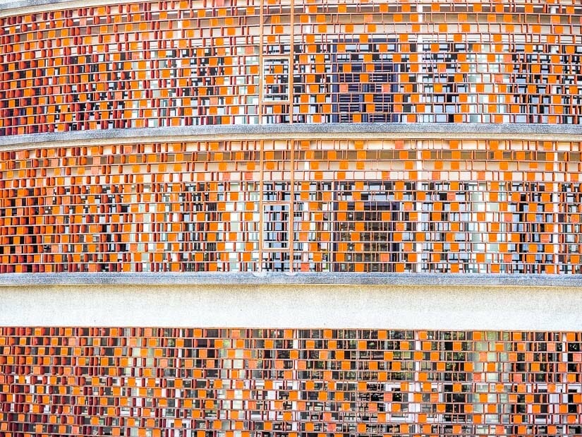 Intricately designed exterior of Cijin Life Memorial