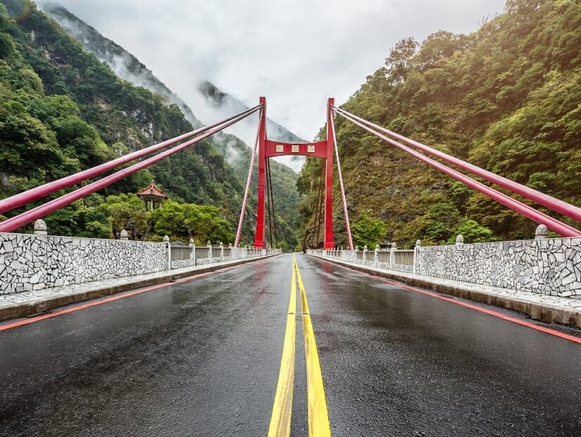 Cimu Bridge in Taroko Gorge
