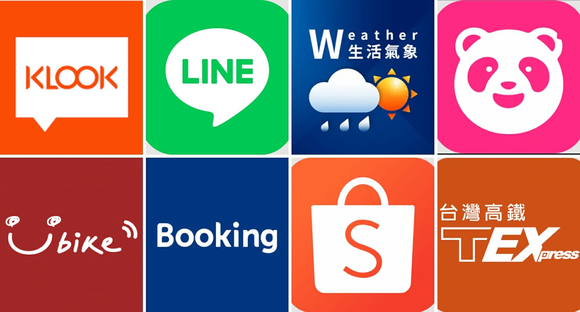 Which app is Taiwan using?