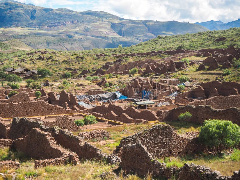 Excavation site at Pikillacta ruins