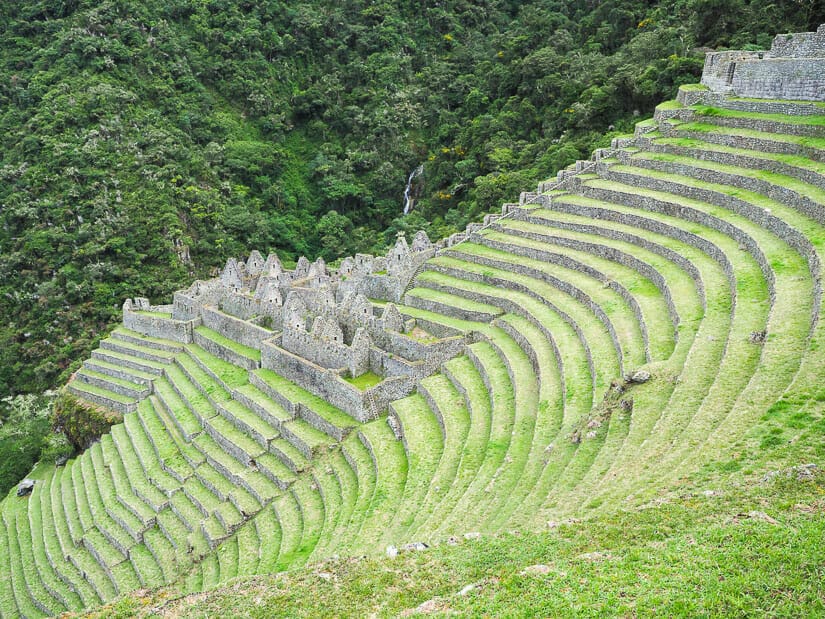 Wiñay Wayna ruins on the Inca Trail
