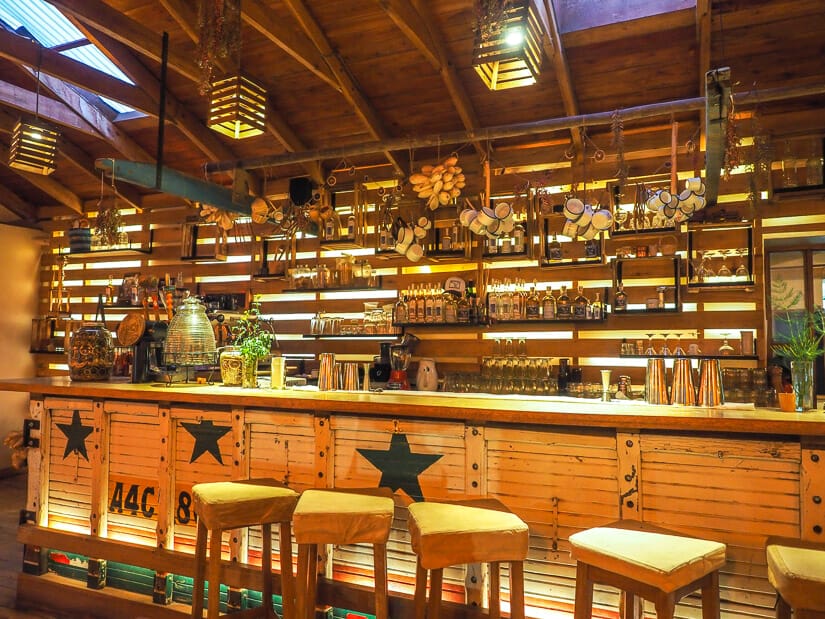 A ranch-style bar and restaurant called Chunchu in Ollantaytambo