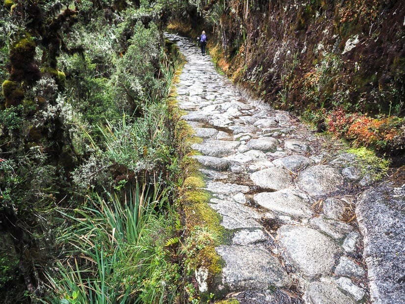 Foundation wall of the Inca Trail