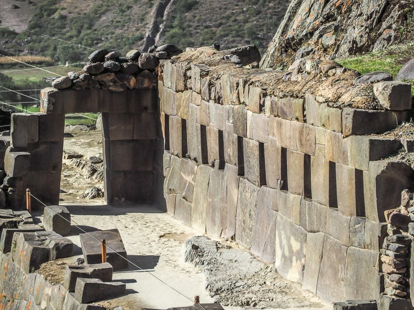 The platform of the Sun Gate and Wall of Ten Niches viewed from above